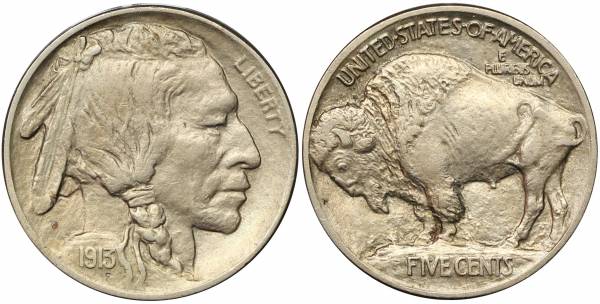 1913 P Buffalo Nickel Type I